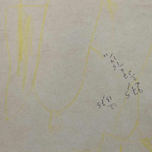 Charles GRAFFART “ La toilette des pieds ” schilderij gemengde techniek op papier