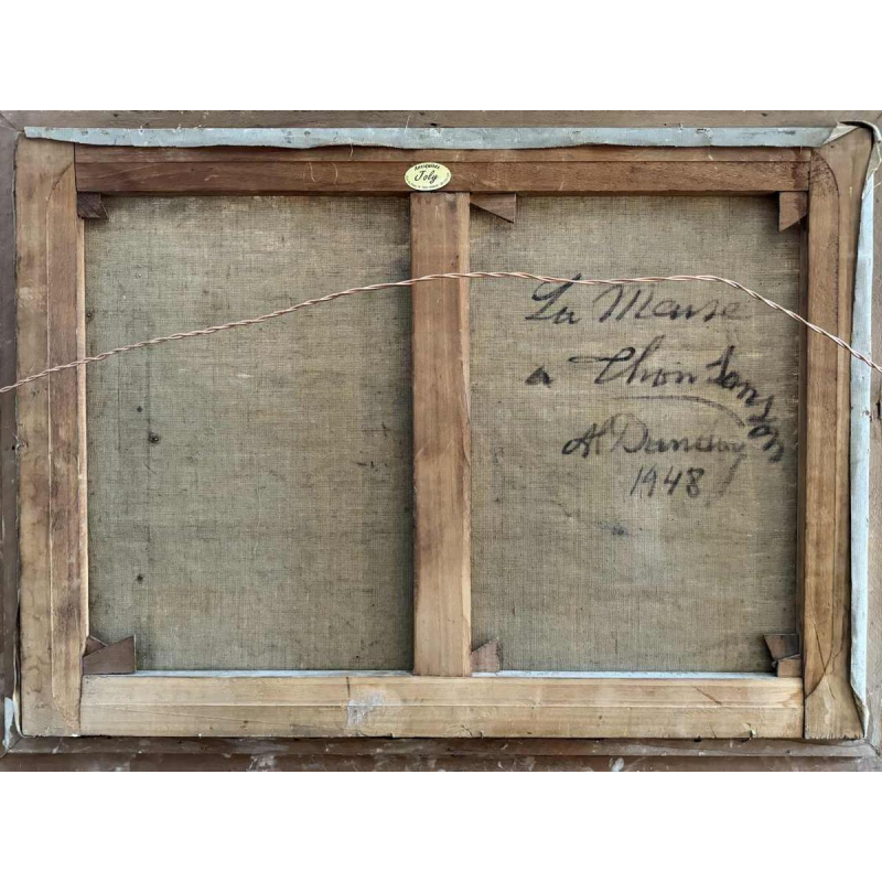 Albert DANDOY «TheMeuse» oil on canvas