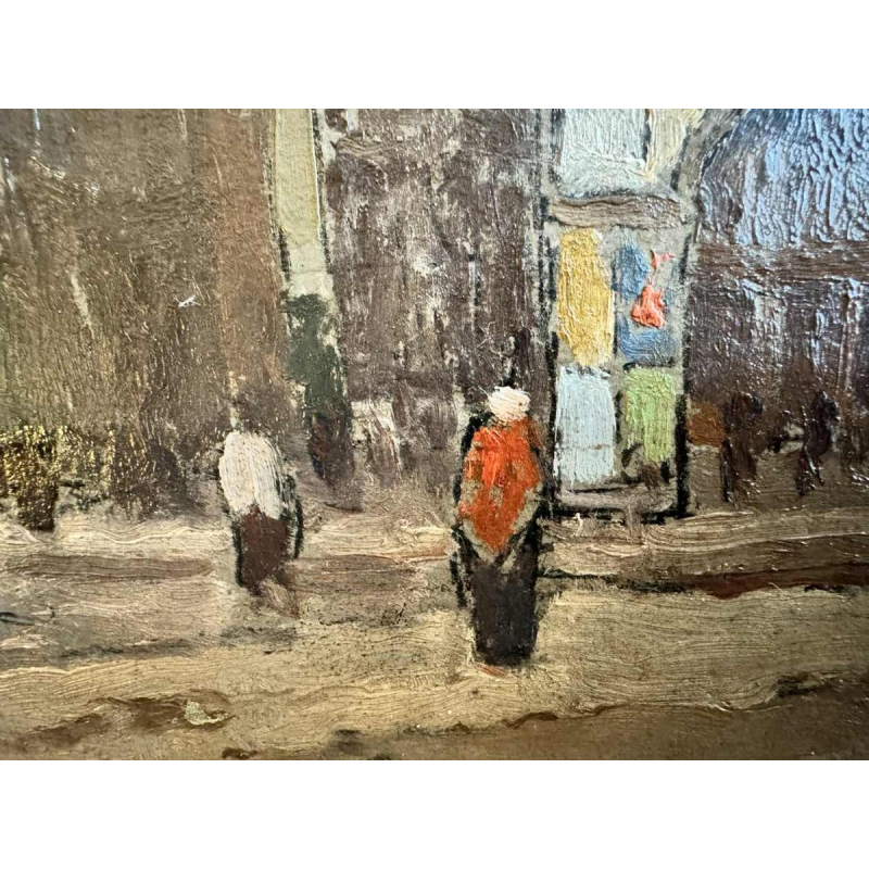 Jean-Baptiste SCORIEL (1883-1956): De arcades in de haven van Dieppe - schilderi