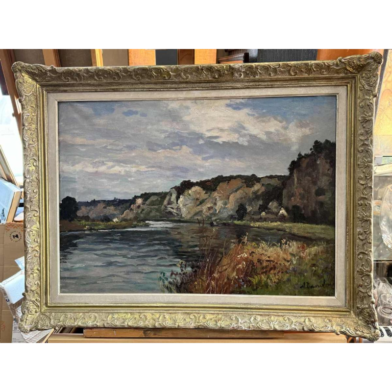 Albert DANDOY «La Meuse » huile sur toile