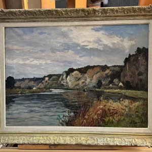 Albert DANDOY «La Meuse » huile sur toile