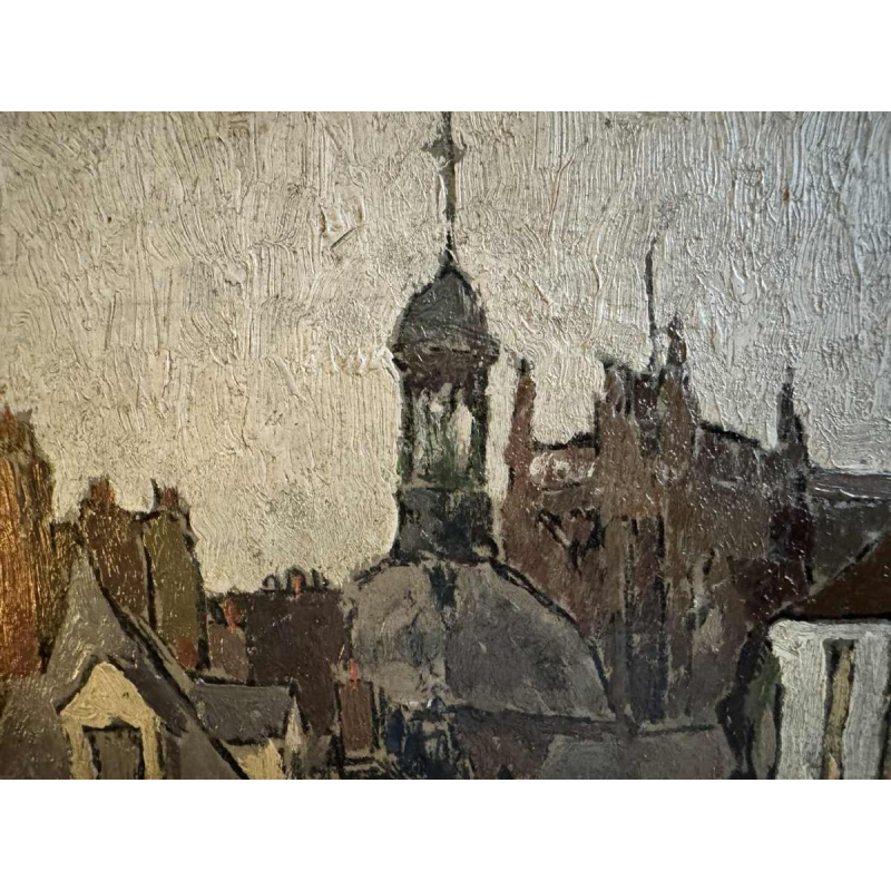 Jean-Baptiste SCORIEL (1883-1956): De arcades in de haven van Dieppe - schilderi