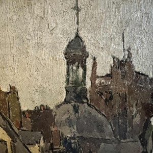 Jean-Baptiste SCORIEL (1883-1956): De arcades in de haven van Dieppe - schilderi