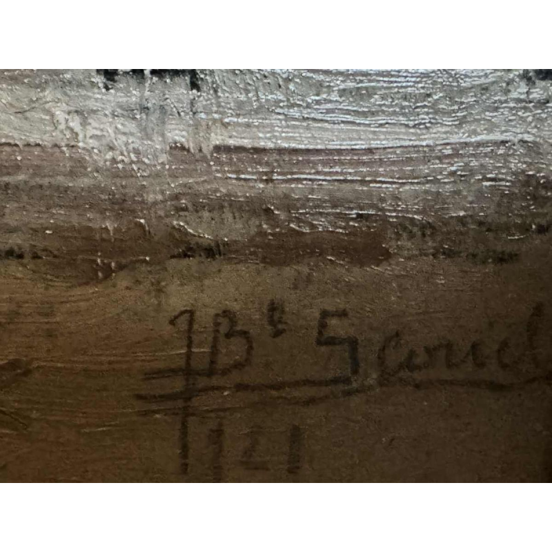 Jean-Baptiste SCORIEL (1883-1956): De arcades in de haven van Dieppe - schilderi