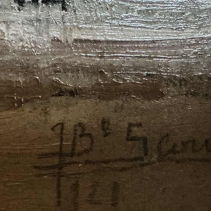 Jean-Baptiste SCORIEL (1883-1956): The arcades on the harbour of Dieppe - painti