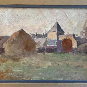 Jean-Baptiste SCORIEL (1883-1956): De arcades in de haven van Dieppe - schilderi