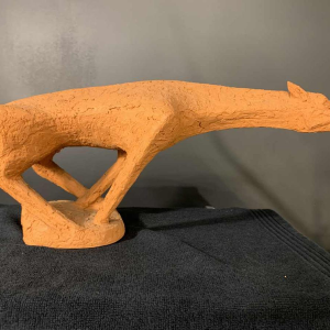 MARIO PERUGGINI, Sculpture animalière Cheval, Terre Cuite, Pièce Unique, 1960s