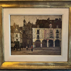 Jean-Baptiste SCORIEL (1883-1956): De arcades in de haven van Dieppe - schilderi