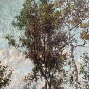 Albert DANDOY (1885-1977): paysage mosan animé et impressionniste de 1915