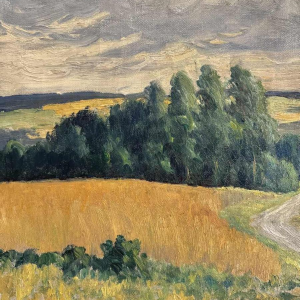 Eugène COLIGNON “Landschap in de streek van Namen” schilderij olieverf op doek