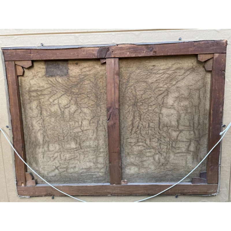 Jean-Baptiste Scoriel Landscape along the Sambre - Namur ? hst 50x70 cm