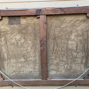 Jean-Baptiste Scoriel « Paysage de bord de Sambre - Namur ? » hst 50x70 cm