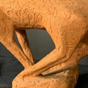 MARIO PERUGGINI, Terracotta Horse animal sculpture, Unique Piece, 1960s