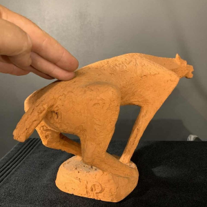 MARIO PERUGGINI, Sculpture animalière Cheval, Terre Cuite, Pièce Unique, 1960s