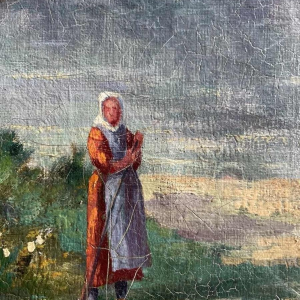 Albert DANDOY (1885-1977): levendig impressionistisch Mosanlandschap uit 1915