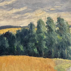 Eugène COLIGNON ‘Country landscape in the Namur region’ painting oil on canvas