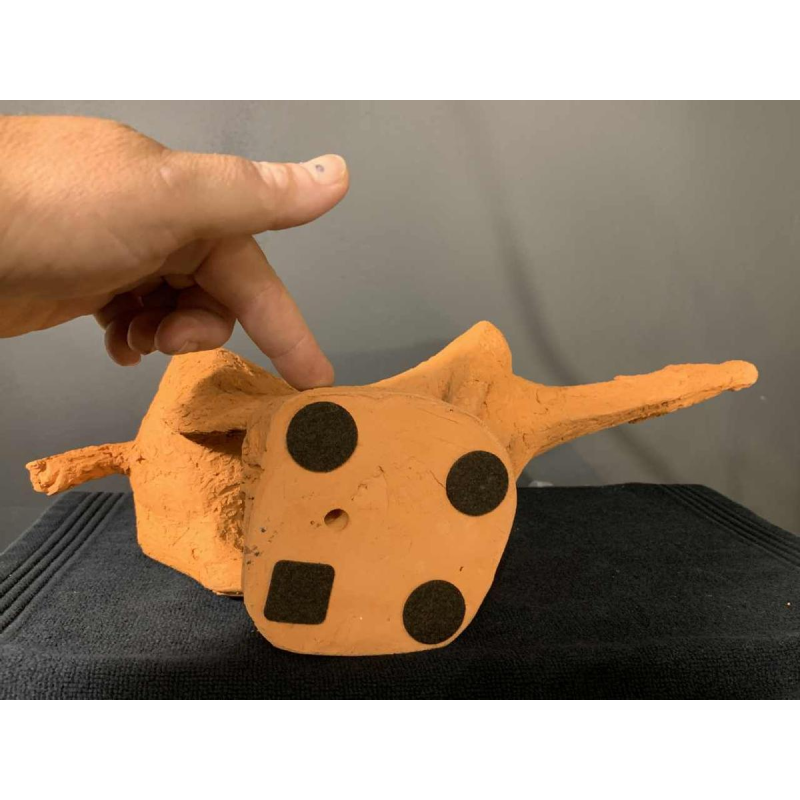 MARIO PERUGGINI, Terracotta Dierlijke Paard Sculptuur, Uniek Stuk, 1960s