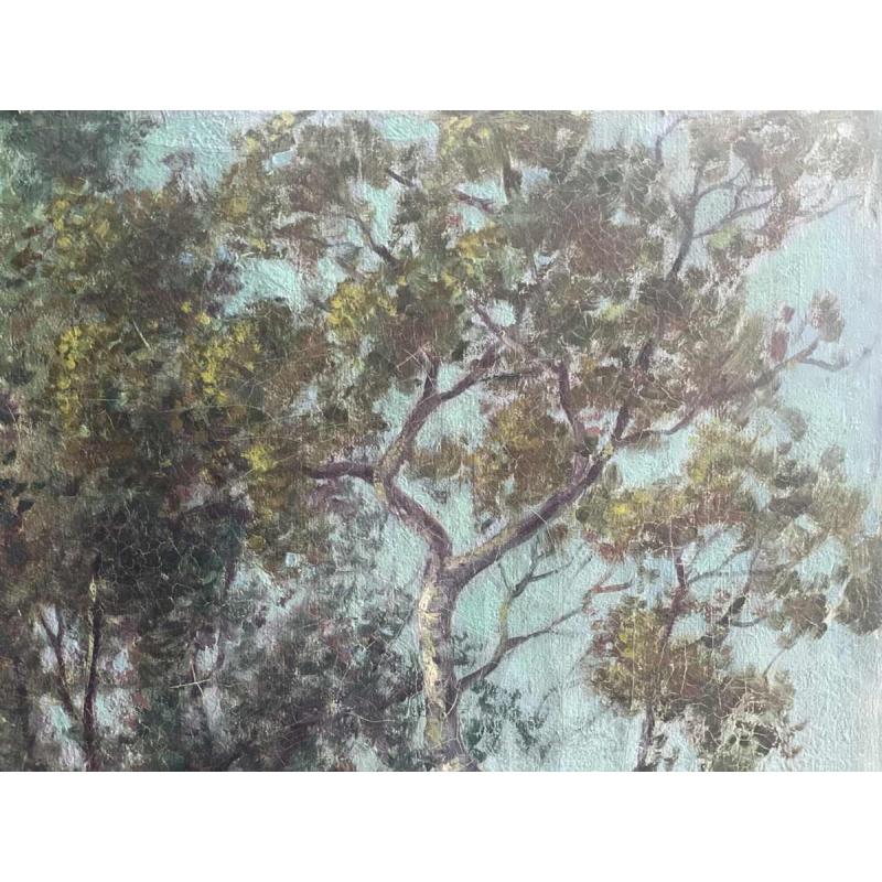 Albert DANDOY (1885-1977): levendig impressionistisch Mosanlandschap uit 1915