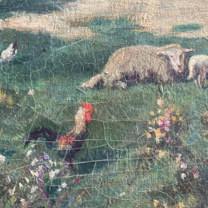 Albert DANDOY (1885-1977): levendig impressionistisch Mosanlandschap uit 1915