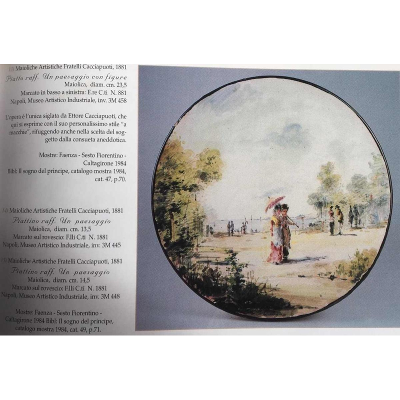 Cacciapuoti Fratelli, 2 sculptures impressionnistes de femmes élégantes, 1881