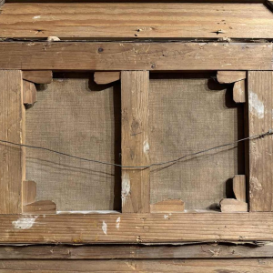 Auguste DANDOY « Paysage mosan sous la neige» peinture huile sur toile