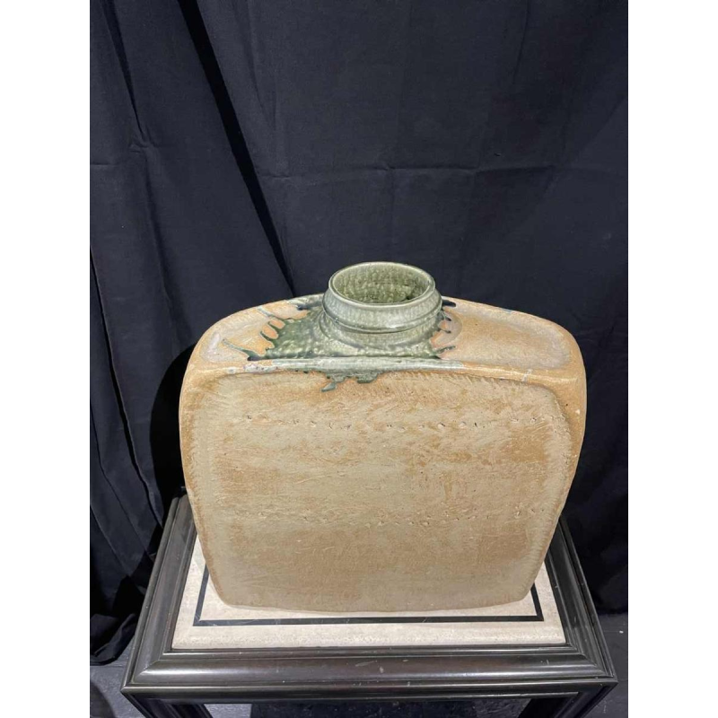 Pierre CULOT, Monumental Gourde vase in enamelled stoneware, ca 1970