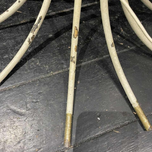 Jean Royère Mille-Pattes staande lamp van gelakt smeedijzer, circa 1951