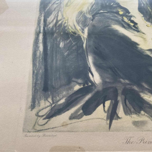 William Barribal pour Odhams London "The Prima Donna', élégante au chapeau, lithogravure Art Déco, ca 1920