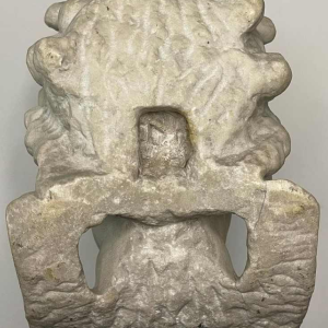 17th century Flemish school, head of an angel, marble sculpture, 19th century