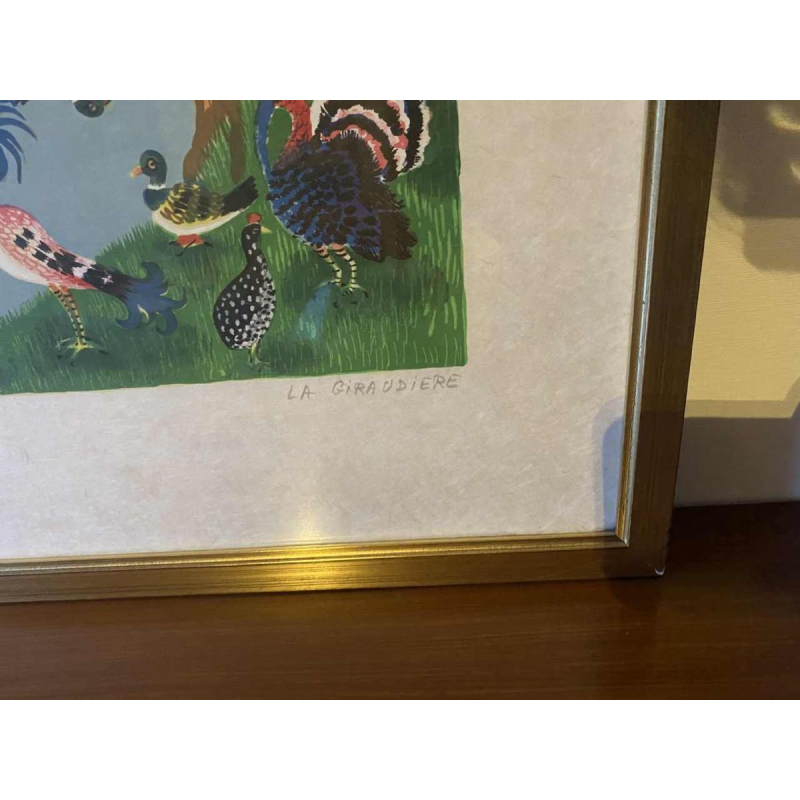 Mady de le Giraudière ‘Birds’ lithograph numbered 74/195