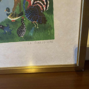 Mady de le Giraudière “Vogels” litho genummerd 74/195