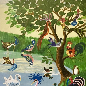 Mady de le Giraudière ‘Birds’ lithograph numbered 74/195