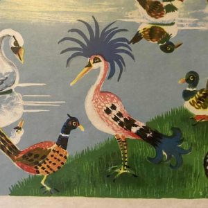 Mady de le Giraudière ‘Birds’ lithograph numbered 74/195