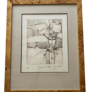 Gilbert Laloux, etching numbered 2/20 and titled