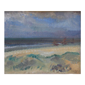 Edgard TYTGAT ' La tempête, La Panne ' tableau huile sur toile, 1925