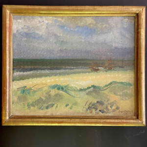 Edgard TYTGAT ' De storm, La Panne ' schilderij olieverf op doek, 1925