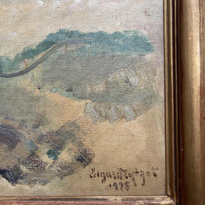 Edgard TYTGAT ' La tempête, La Panne ' tableau huile sur toile, 1925