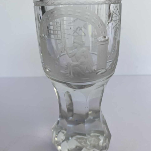 Engraved masonic glass
