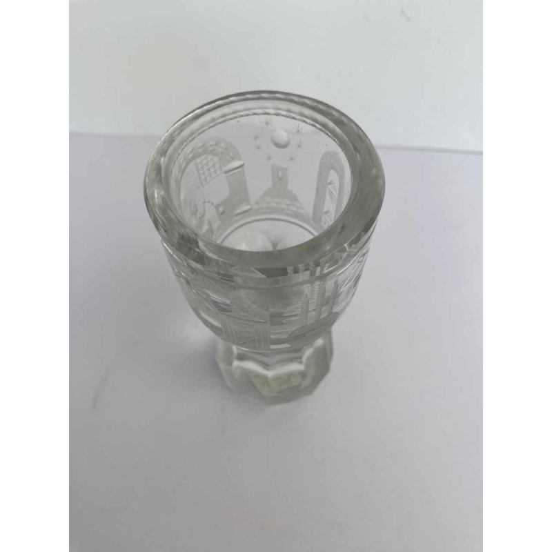Verre maçonnique gravé, 19ème siècle