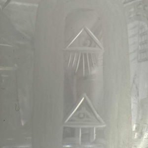 Engraved masonic glass