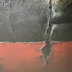 MACKOWIAK ERWIN "Tiss" Belgisch abstract schilderij, olieverf op doek, 1962