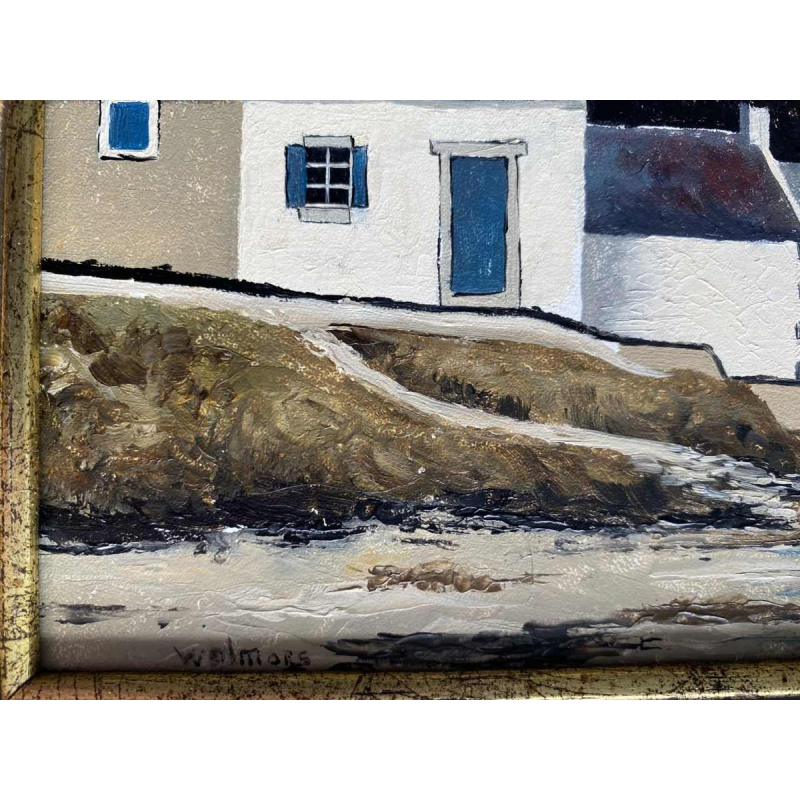 Jacques Wolmans 'Paysage maritime' tableau huile sur panneau, XXe s