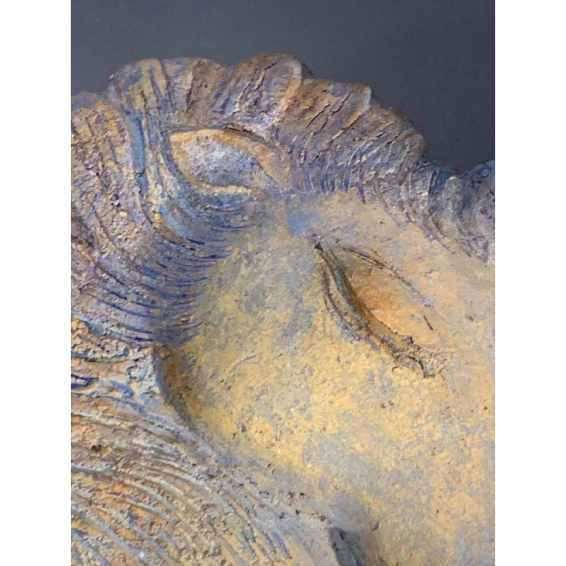 KATARZYNA NOWAK, Importante Sculpture "UNICORN" Licorne Cheval Terre Cuite 2010s