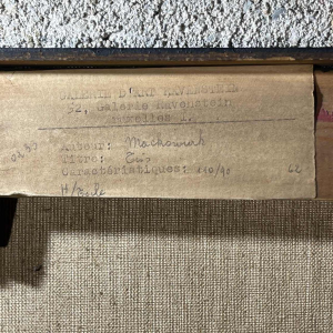 MACKOWIAK ERWIN "Tiss" Belgisch abstract schilderij, olieverf op doek, 1962