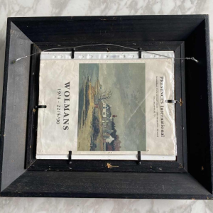 Jacques Wolmans 'Paysage maritime' schilderij olieverf op paneel, 20ste eeuw