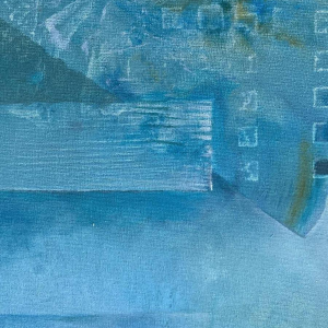 Jacques Zimmermann ‘Les quarillots’ abstract painting, oil on canvas