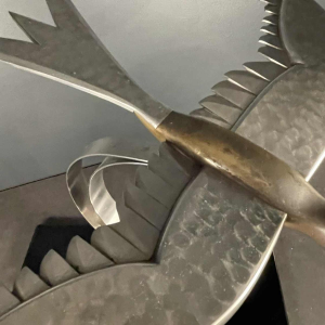 Sculpture Animalière Art Déco " Oiseau " Aluminium / Acier / Bronze, ca 1930s