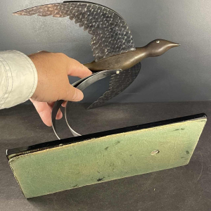 Art Deco Animal Sculpture "Bird" Aluminum / Steel / Bronze, ca 1930s