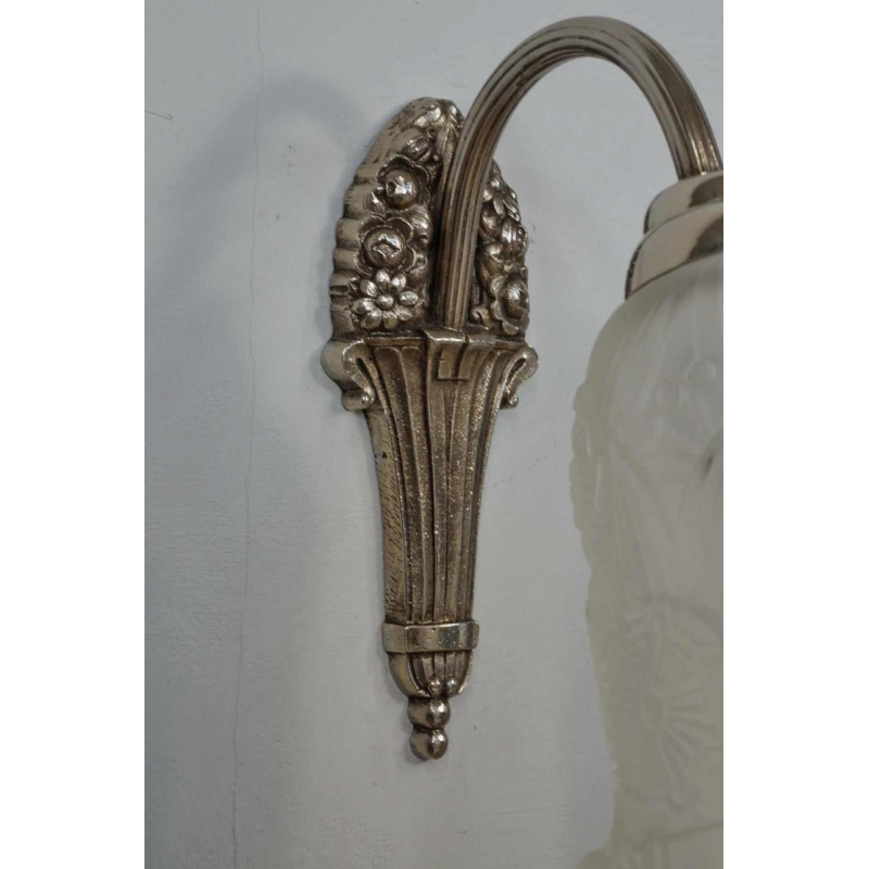 Hettier et Vincent : paire d'appliques art deco, 1930 France