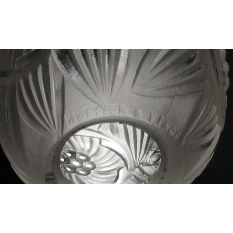 Hettier & Vincent : een paar Franse 1930 art deco wandlampen